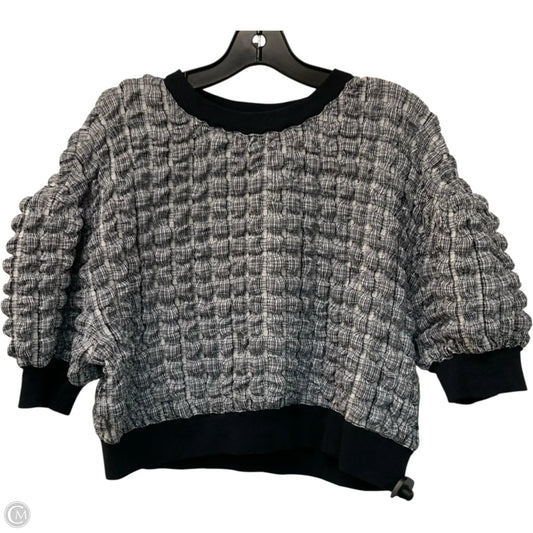 Top Short Sleeve By Maeve In Black & White, Size: S