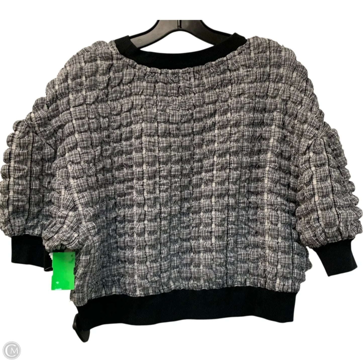 Top Short Sleeve By Maeve In Black & White, Size: S