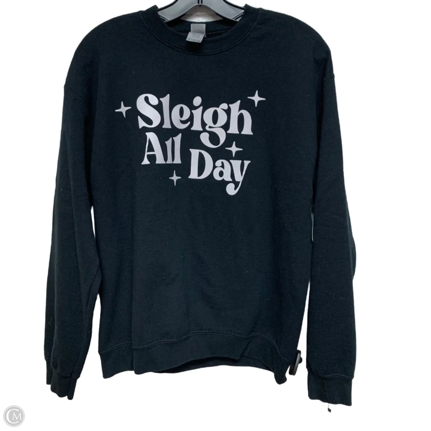 Sweatshirt Crewneck By Gildan In Black, Size: M