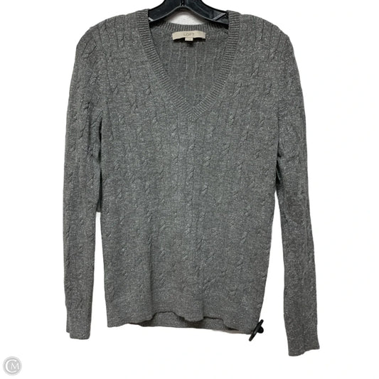 Top Long Sleeve By Loft In Silver, Size: Xs