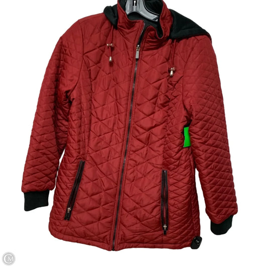 Jacket Puffer & Quilted By New Directions In Red, Size: M