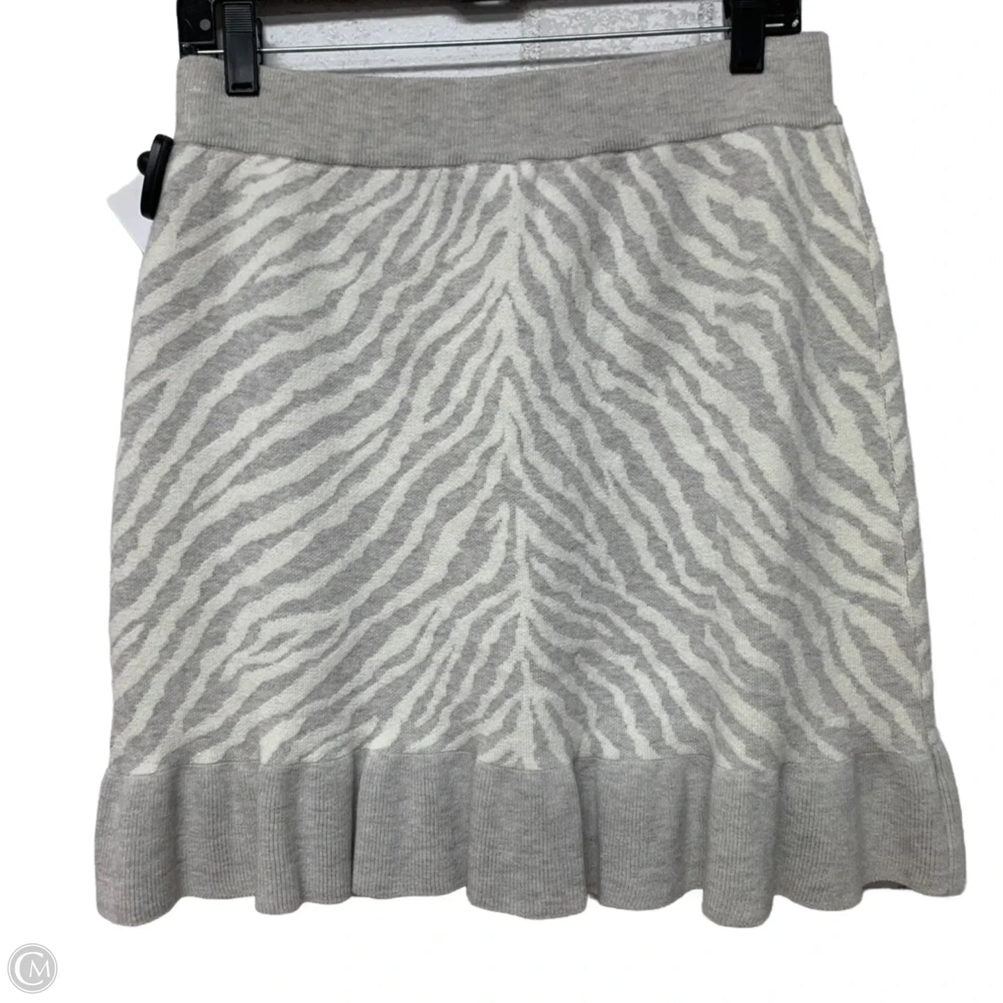 Skirt Midi By Dolan Left Coast In Grey & White, Size: Mp
