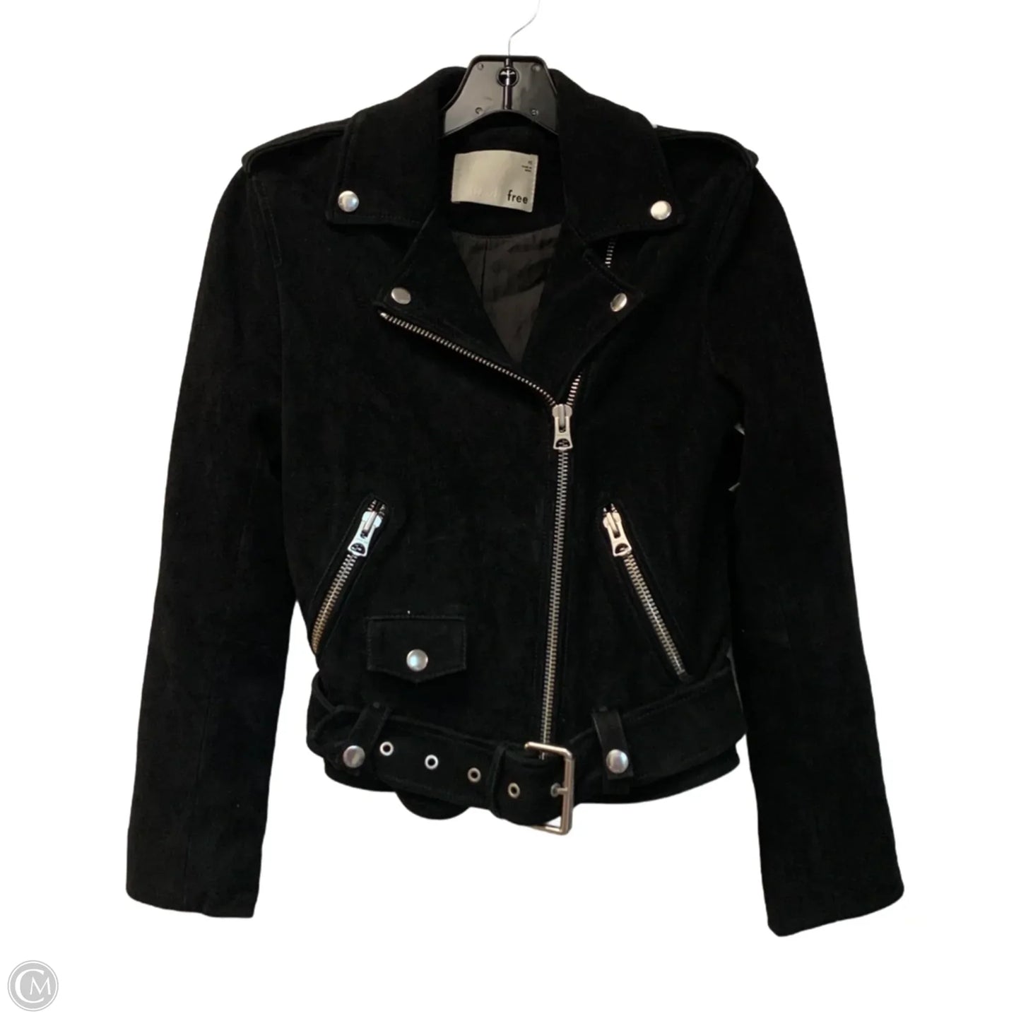 Jacket Moto Leather By Wilfred In Black, Size: Xs