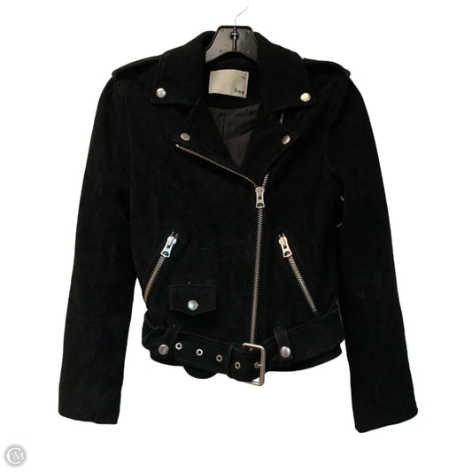 Jacket Moto Leather By Wilfred In Black, Size: Xs