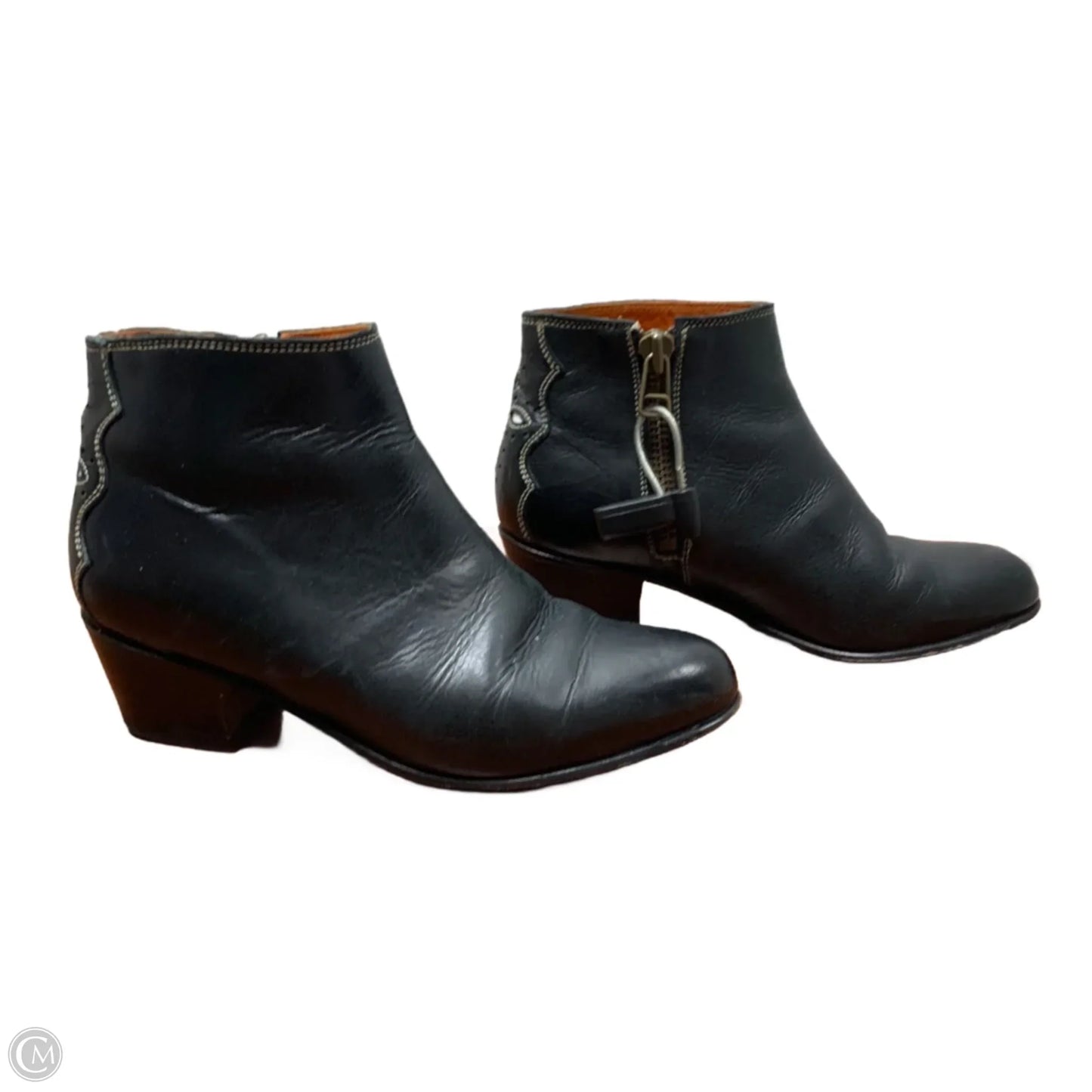 Boots Ankle Heels By Penelope Chilvers In Black, Size: 6.5