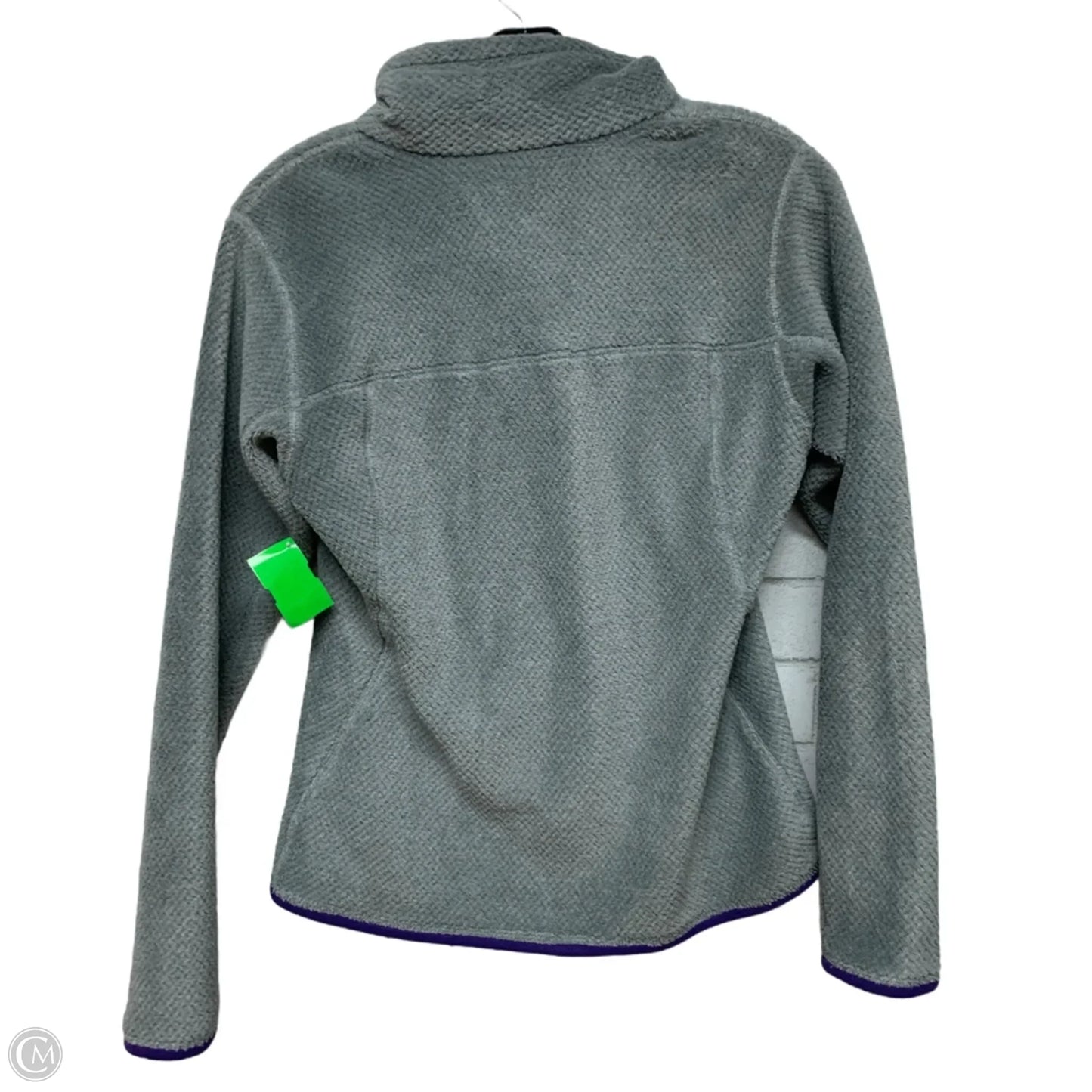 Jacket Fleece By Patagonia In Grey, Size: S