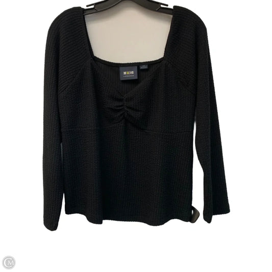 Top Long Sleeve By Maeve In Black, Size: L