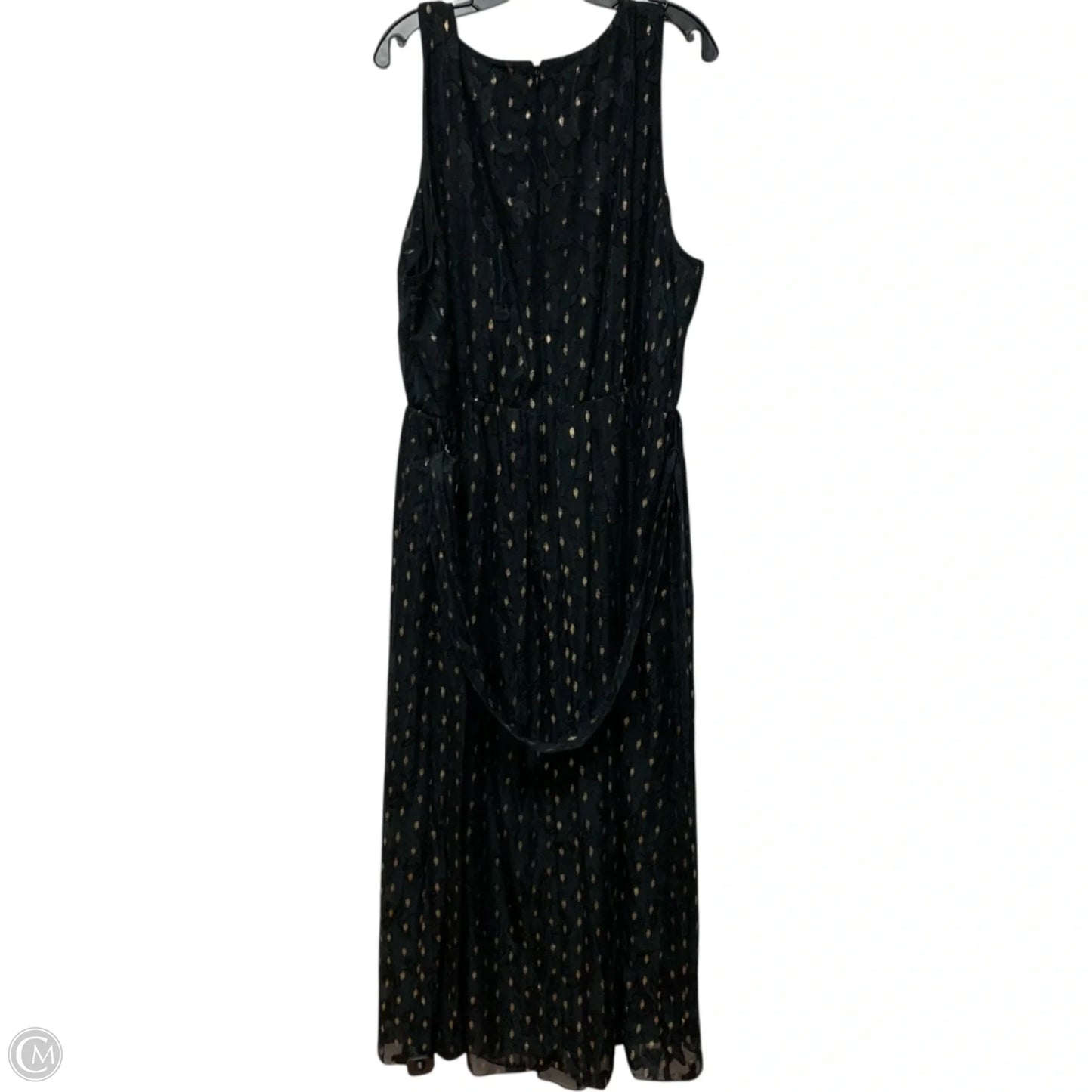 Dress Casual Maxi By Lane Bryant In Black & Gold, Size: 4x