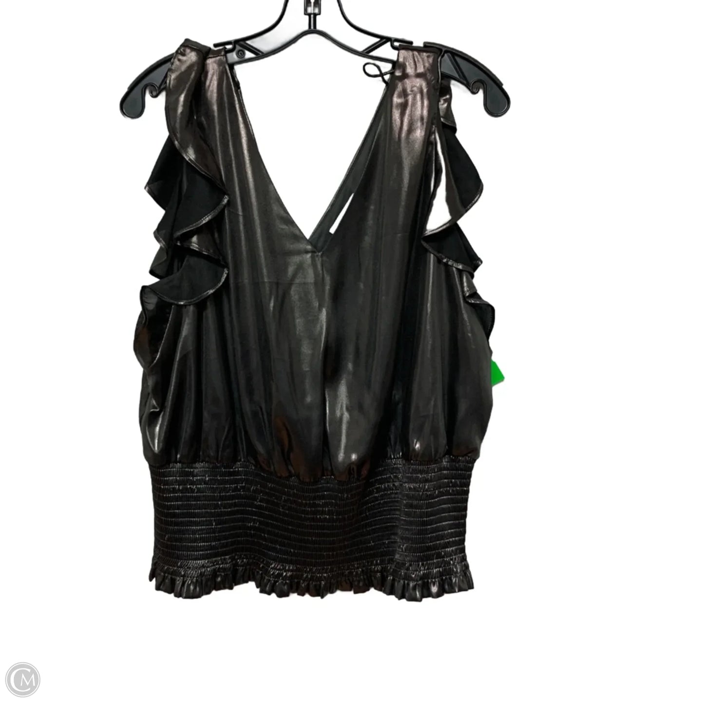 Top Sleeveless By Nine West In Silver, Size: Xxl