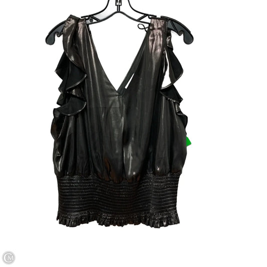 Top Sleeveless By Nine West In Silver, Size: Xxl