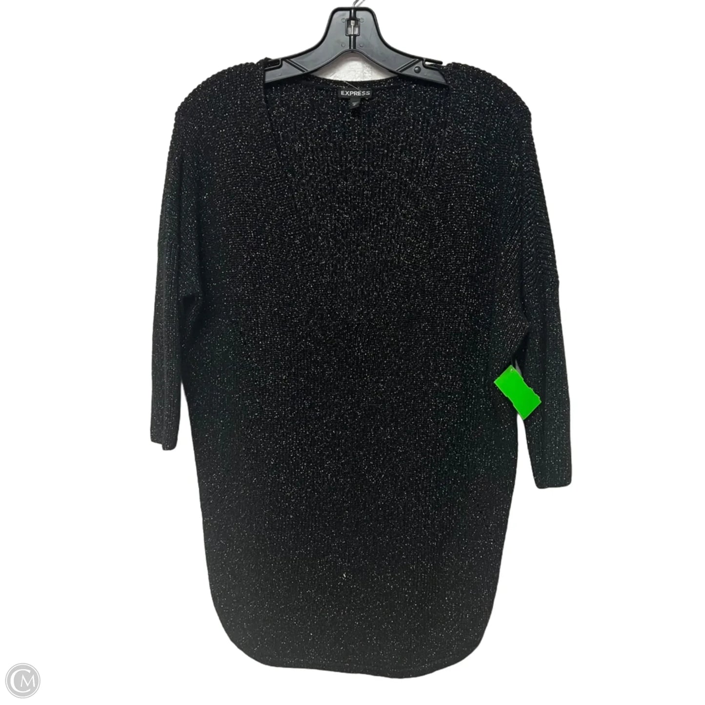 Sweater By Express In Black & Gold, Size: M