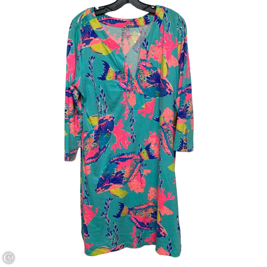 Dress Designer By Lilly Pulitzer In Blue, Size: Xl
