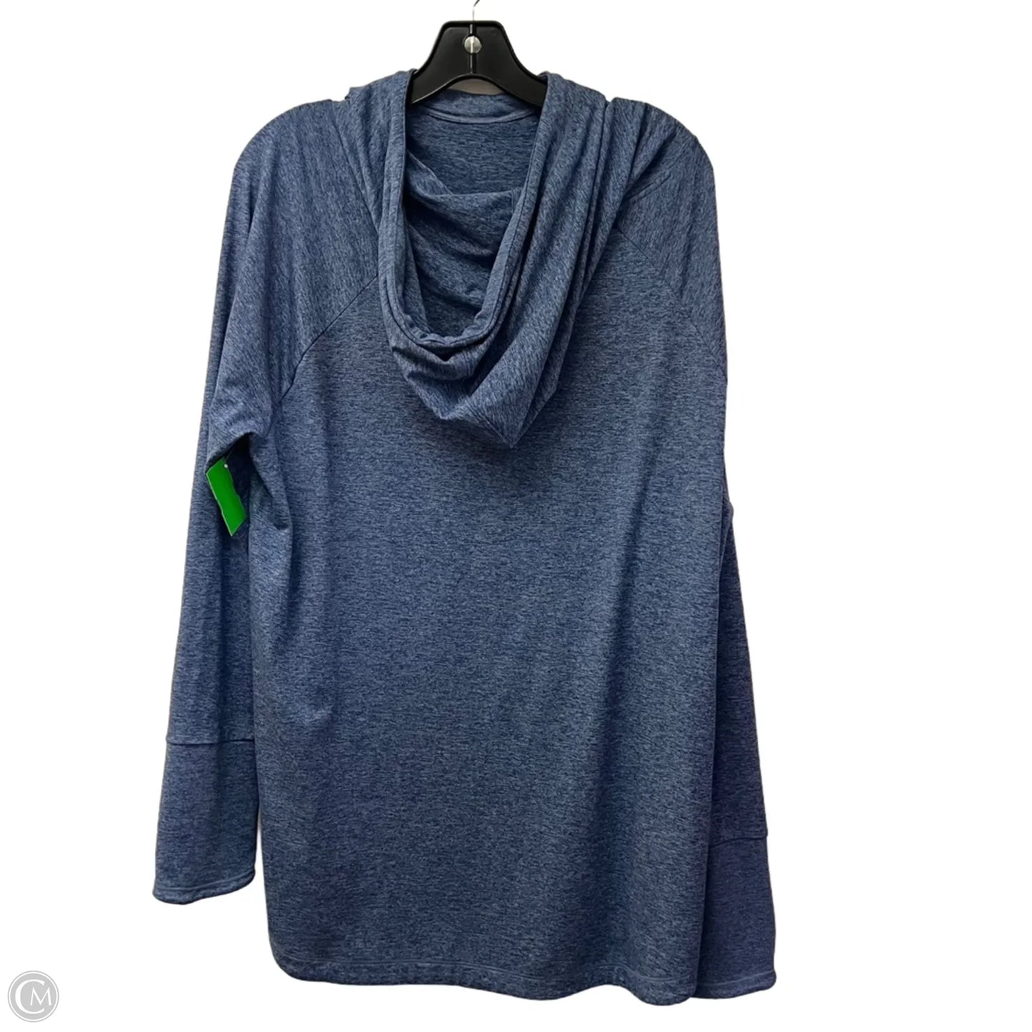 Athletic Top Long Sleeve Hoodie By Athleta In Blue, Size: 1x