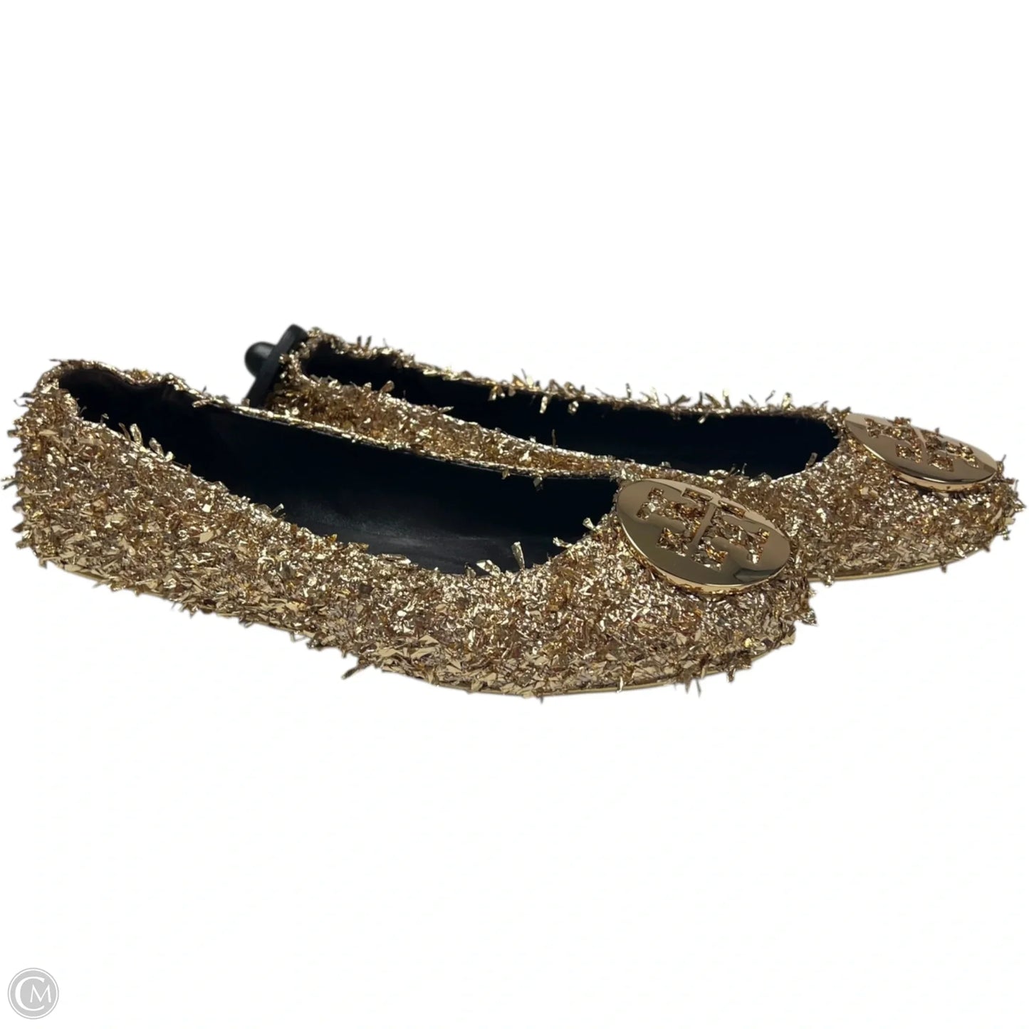 Shoes Designer By Tory Burch In Gold, Size: 9