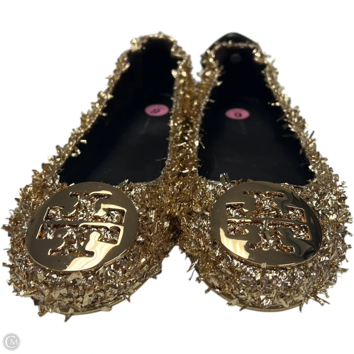 Shoes Designer By Tory Burch In Gold, Size: 9