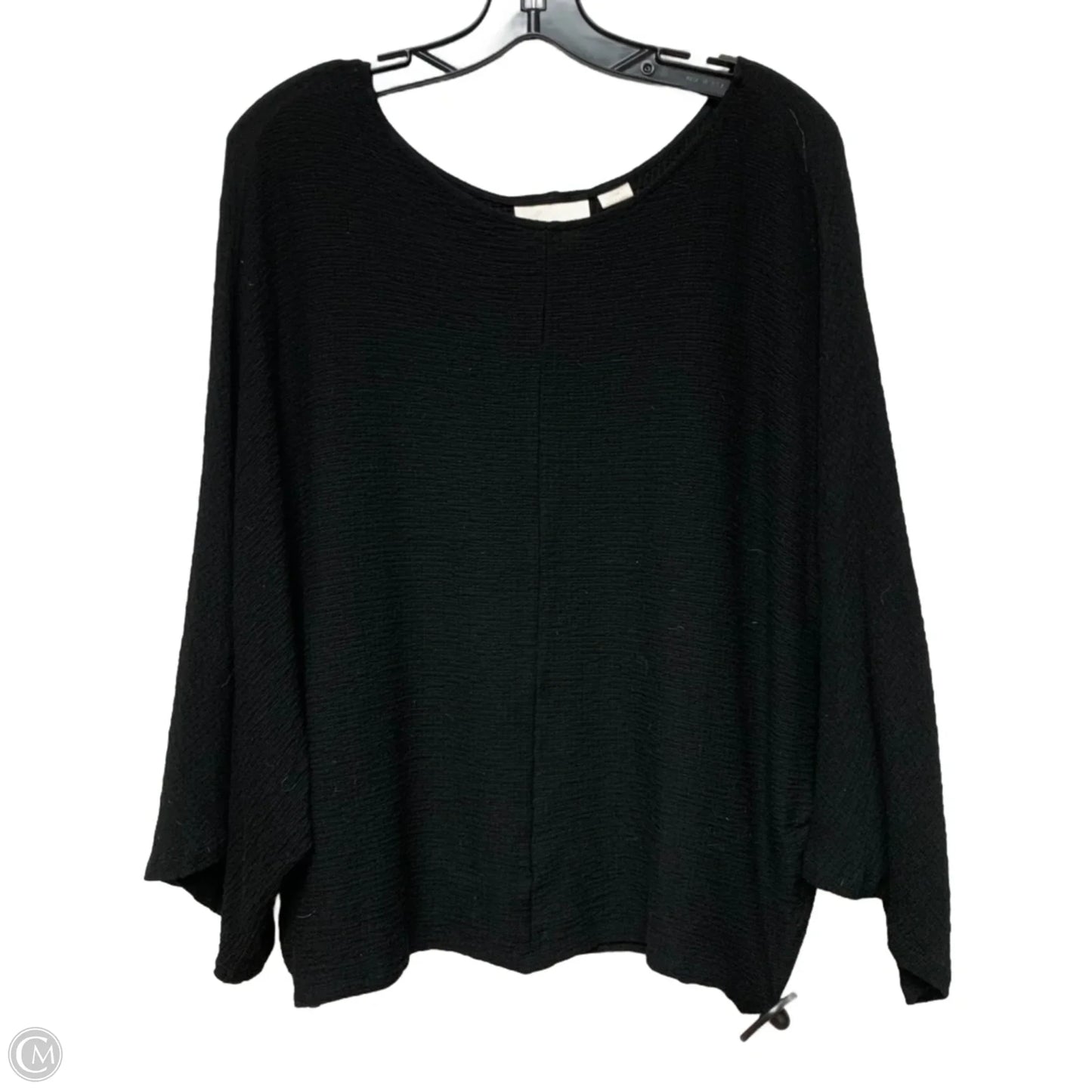 Top 3/4 Sleeve By Maeve In Black, Size: L