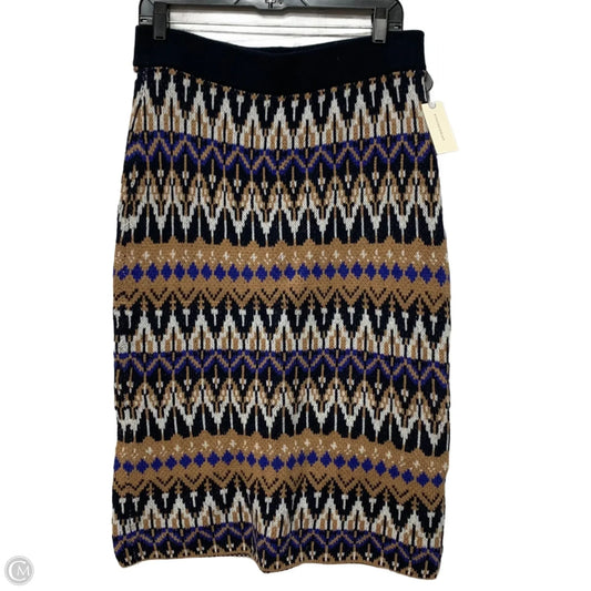 Skirt Maxi By Anthropologie In Blue & Brown, Size: Xl