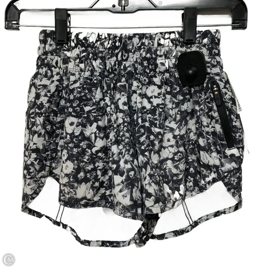 Athletic Shorts By Lululemon In Black & White, Size: S