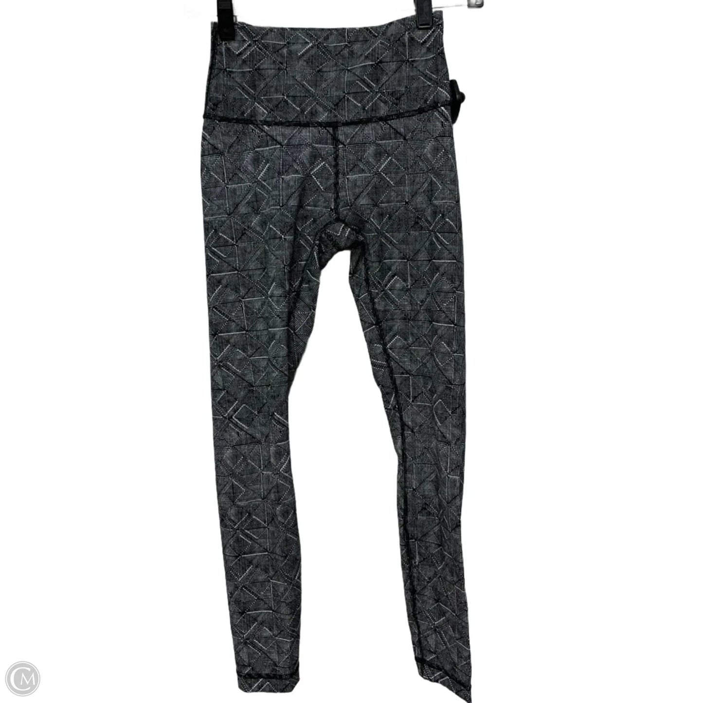Athletic Leggings By Lululemon In Black & White, Size: S