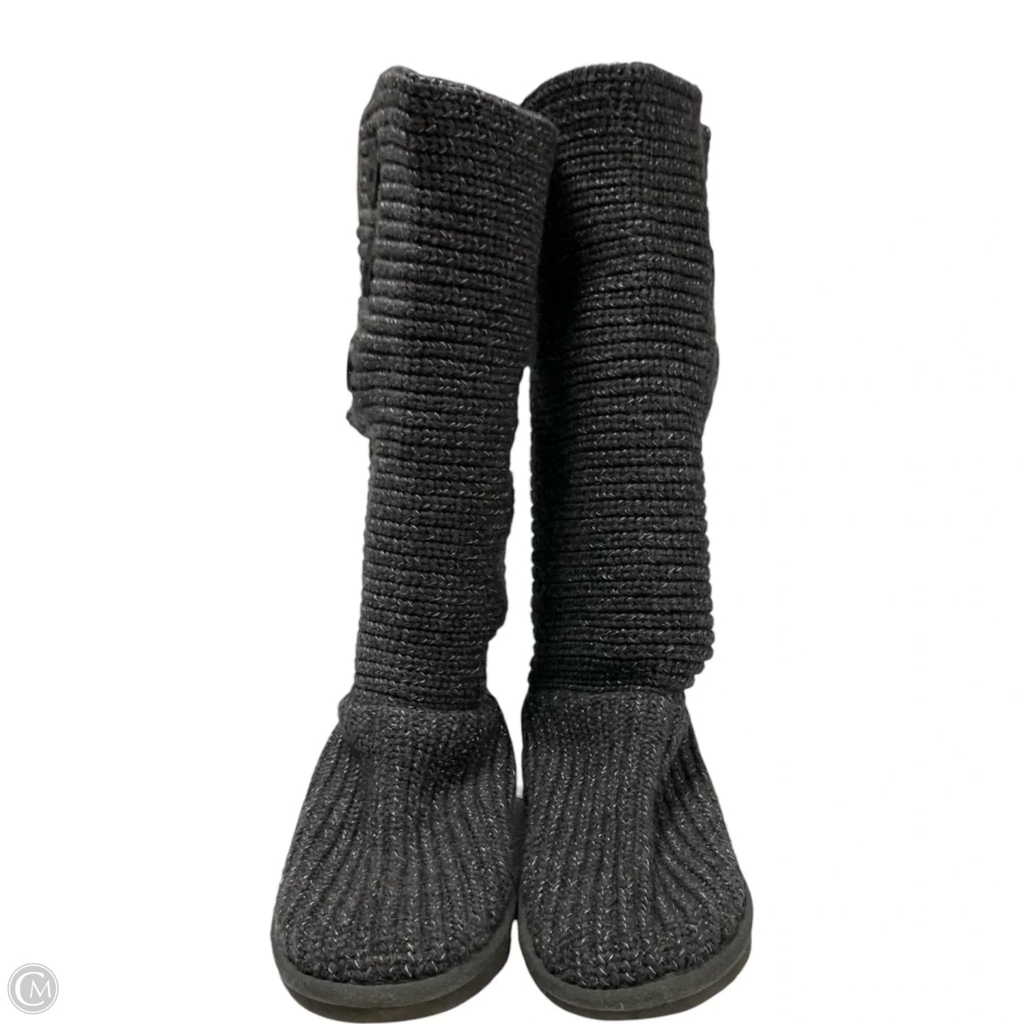 Boots Designer By Ugg In Grey, Size: 9