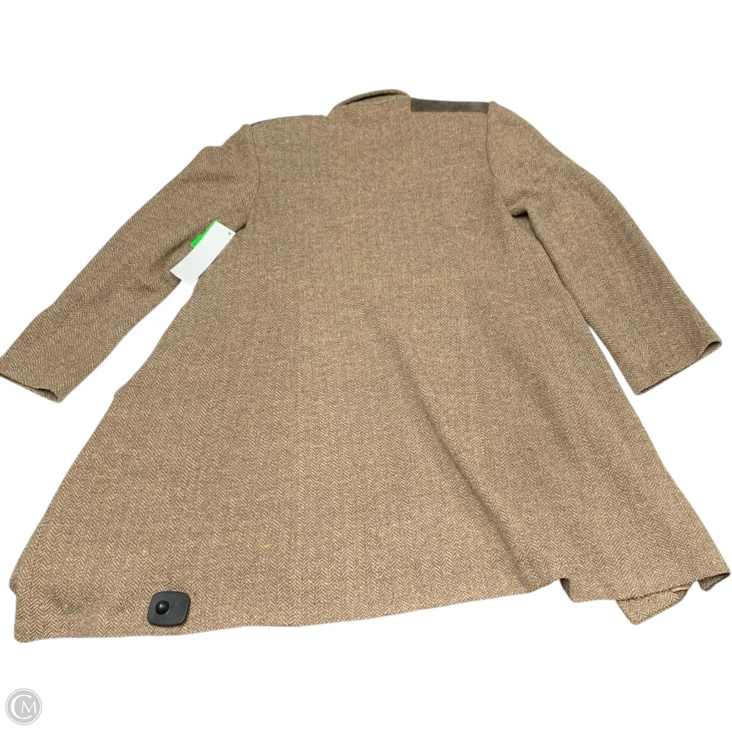 Coat Luxury Designer By St John Collection In Brown & Tan, Size: M