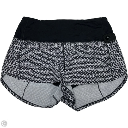 Athletic Shorts By Lululemon In Black & White, Size: S