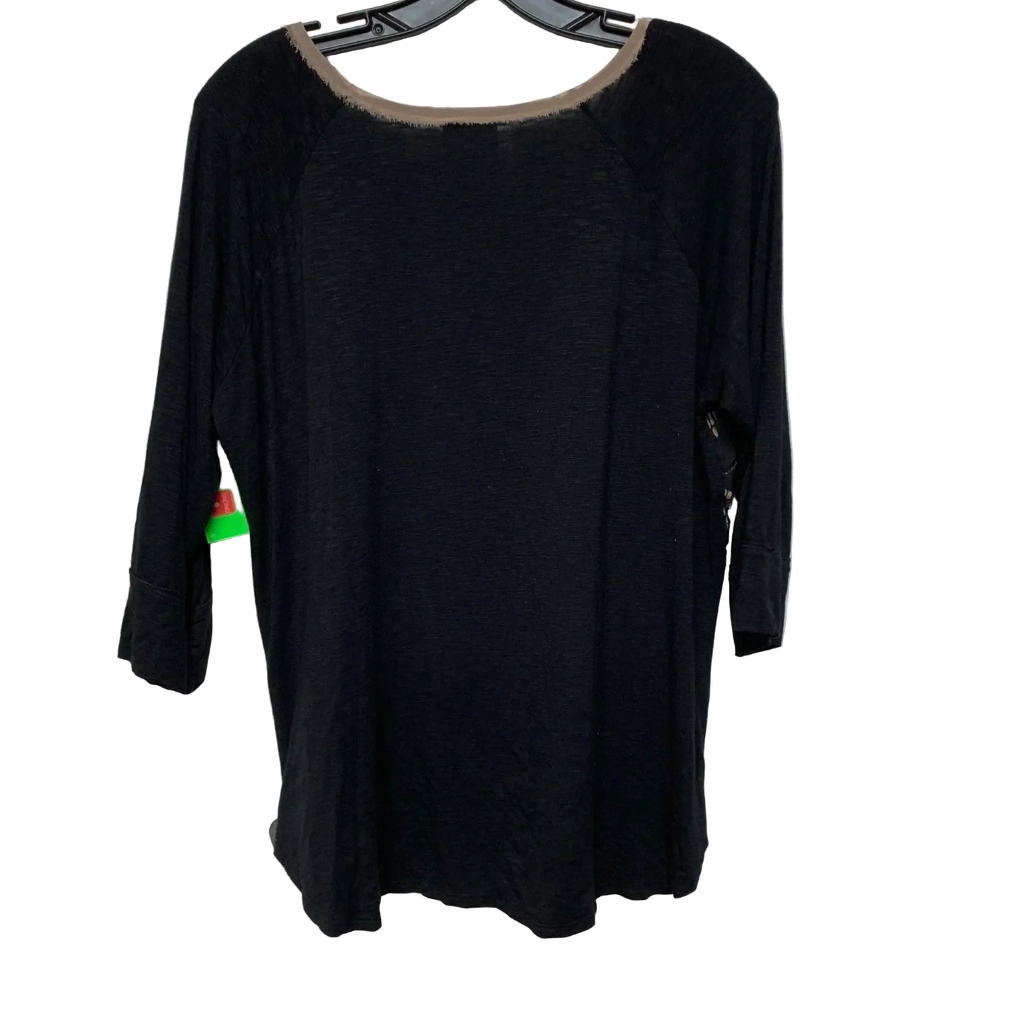 Top Long Sleeve By Dolan Left Coast In Black & Brown, Size: L