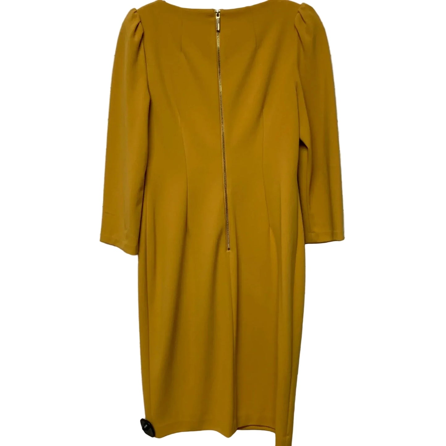 Dress Work By Calvin Klein In Yellow, Size: M