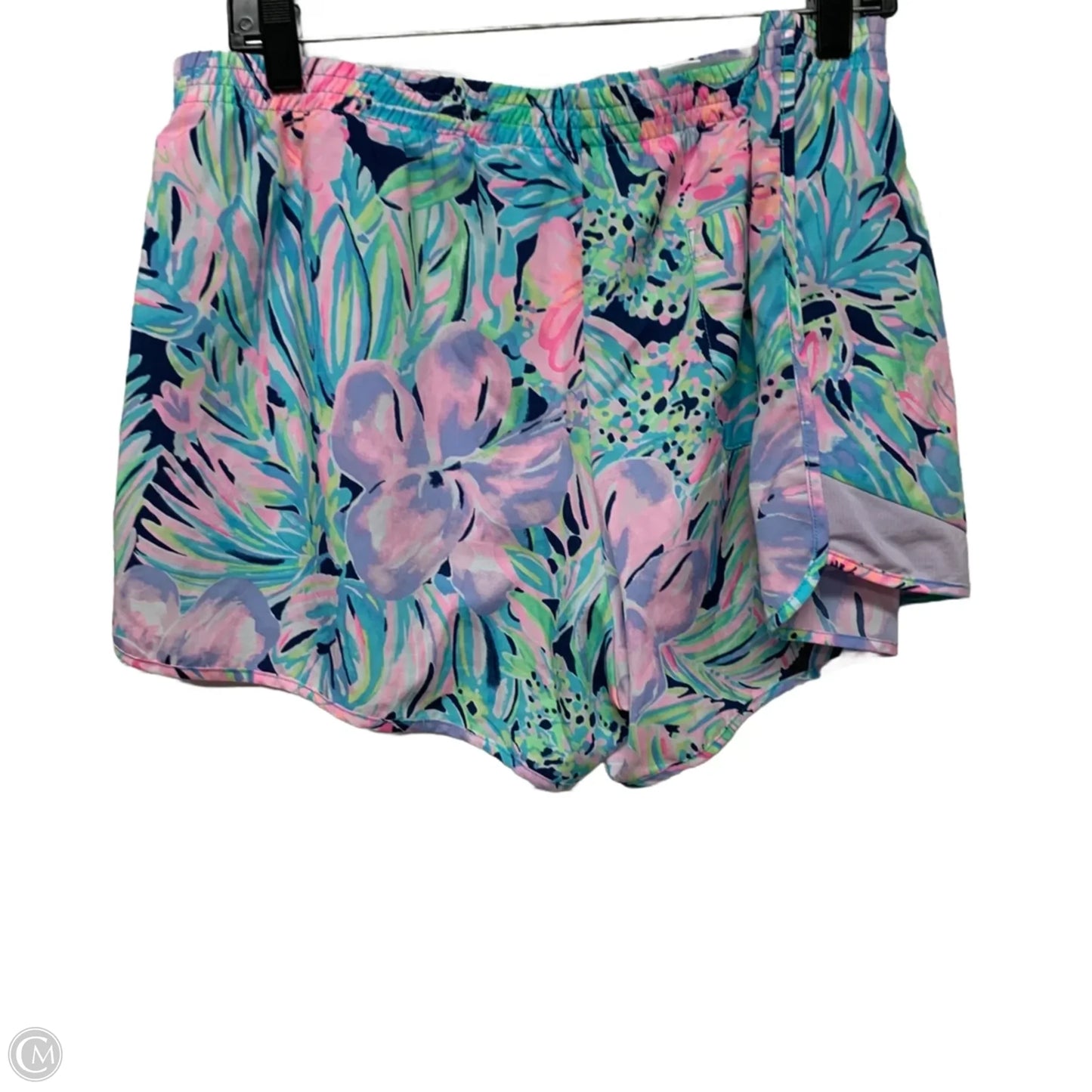 Shorts Designer By Lilly Pulitzer In Blue & Pink, Size: Xl