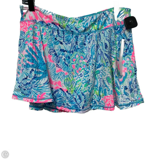 Skort Designer By Lilly Pulitzer In Blue & Pink, Size: L