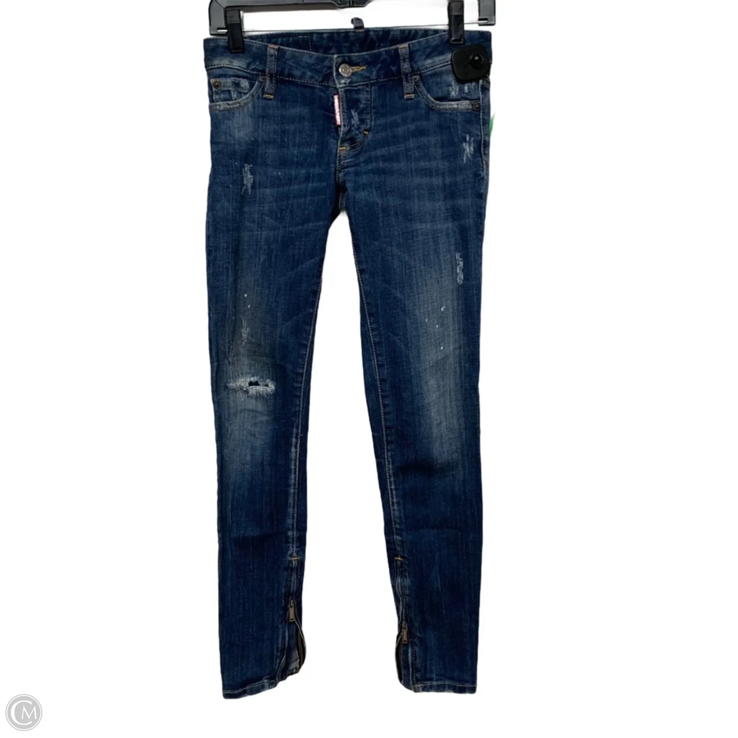 Jeans Skinny By dsquared2 In Blue Denim, Size: 2