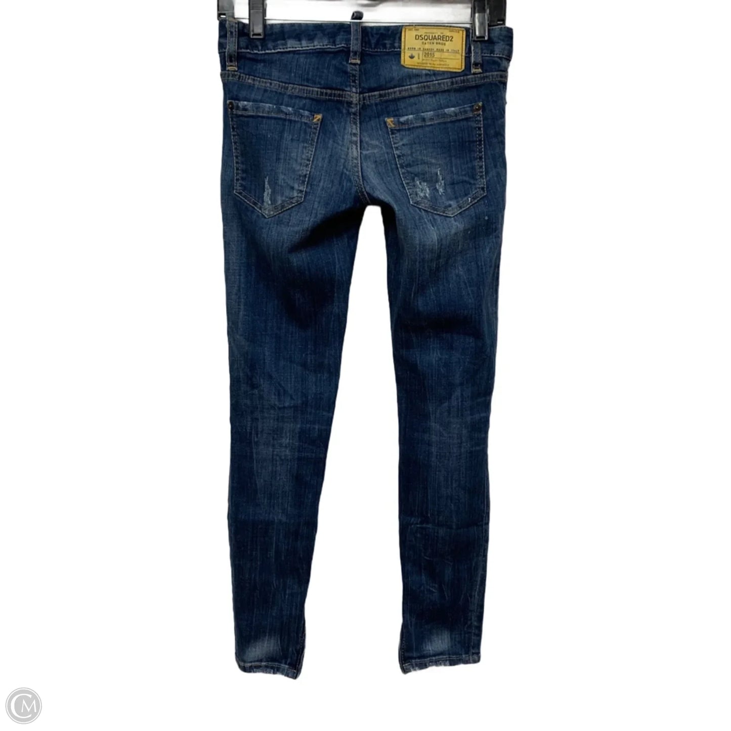 Jeans Skinny By dsquared2 In Blue Denim, Size: 2