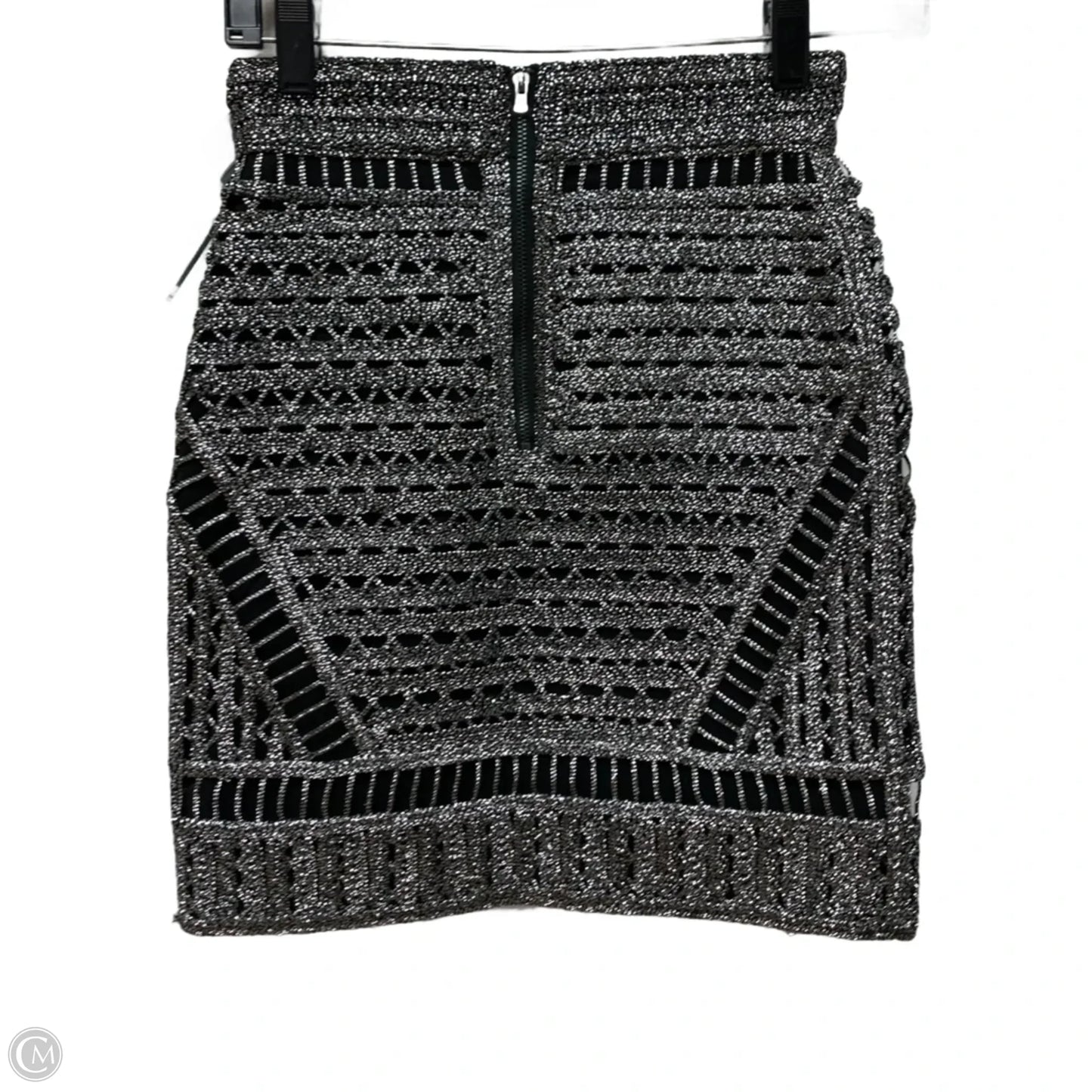 Skirt Mini & Short By maje In Black & Silver, Size: Xs