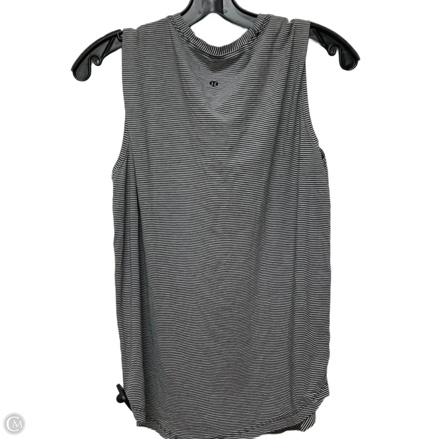 Athletic Tank Top By Lululemon In Black & White, Size: M