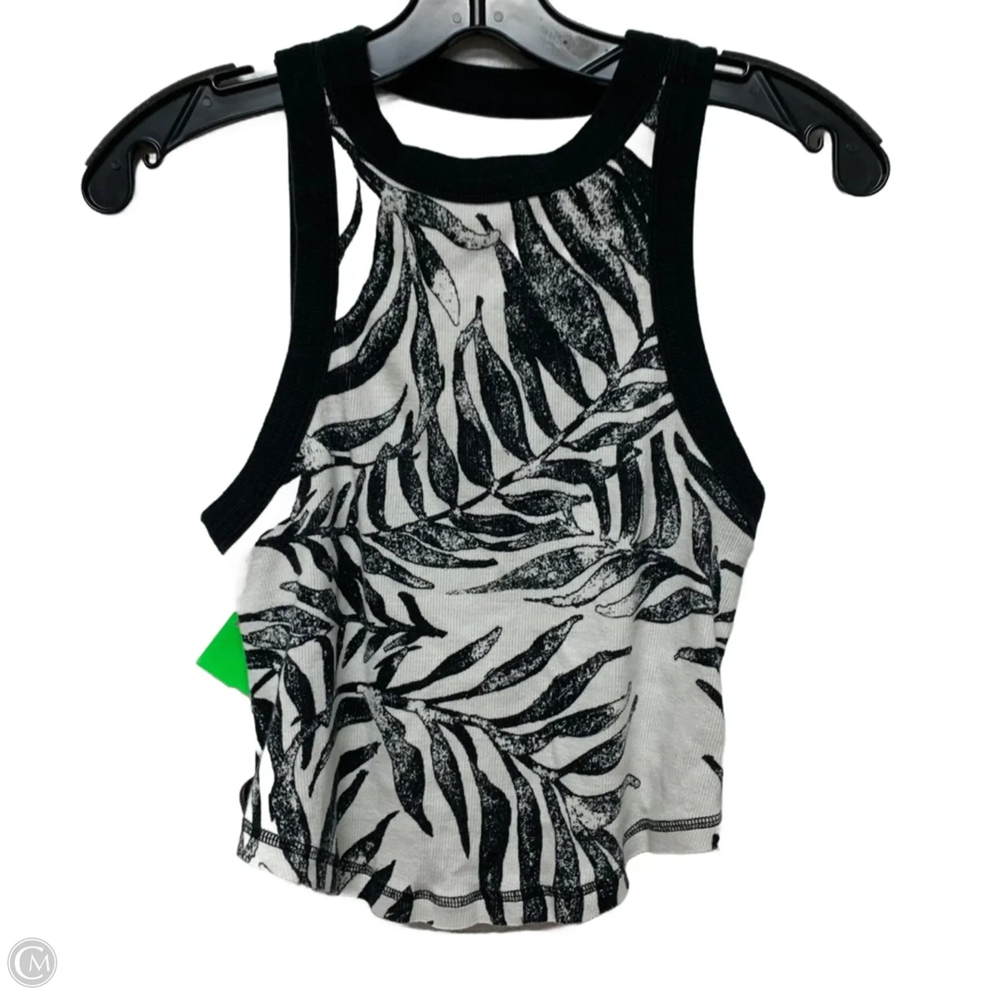 Athletic Tank Top By Free People In Black & White, Size: S