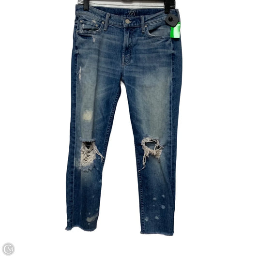 Jeans Skinny By Mother In Blue Denim, Size: 4