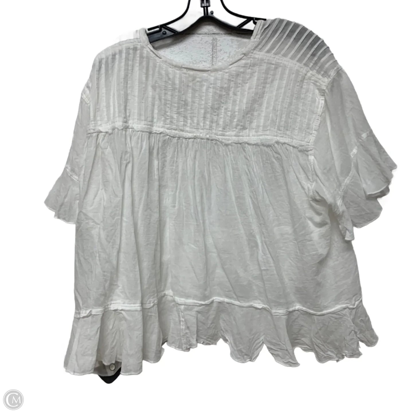Top Short Sleeve By Free People In White, Size: L