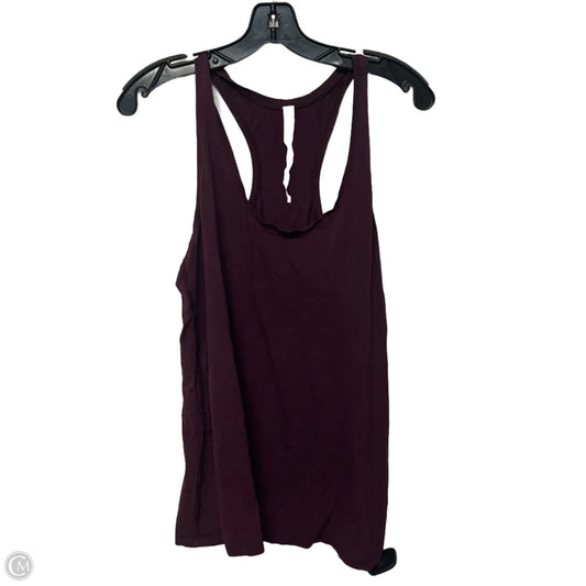 Athletic Tank Top By Lululemon In Maroon, Size: S