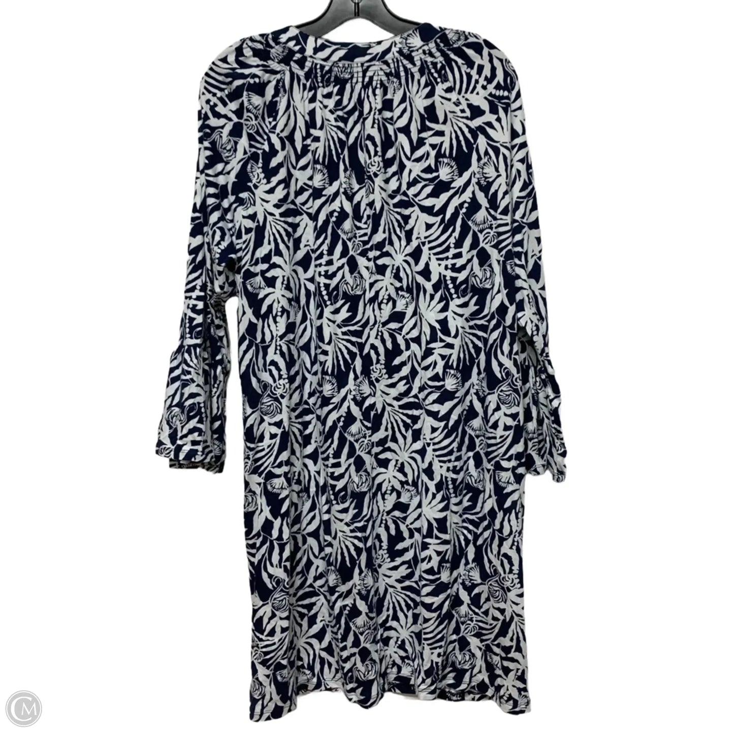 Dress Designer By Lilly Pulitzer In Blue & White, Size: Xxl