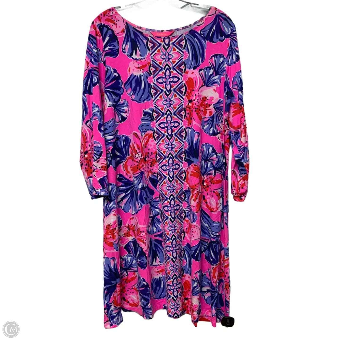 Dress Designer By Lilly Pulitzer In Pink & Purple, Size: Xxl