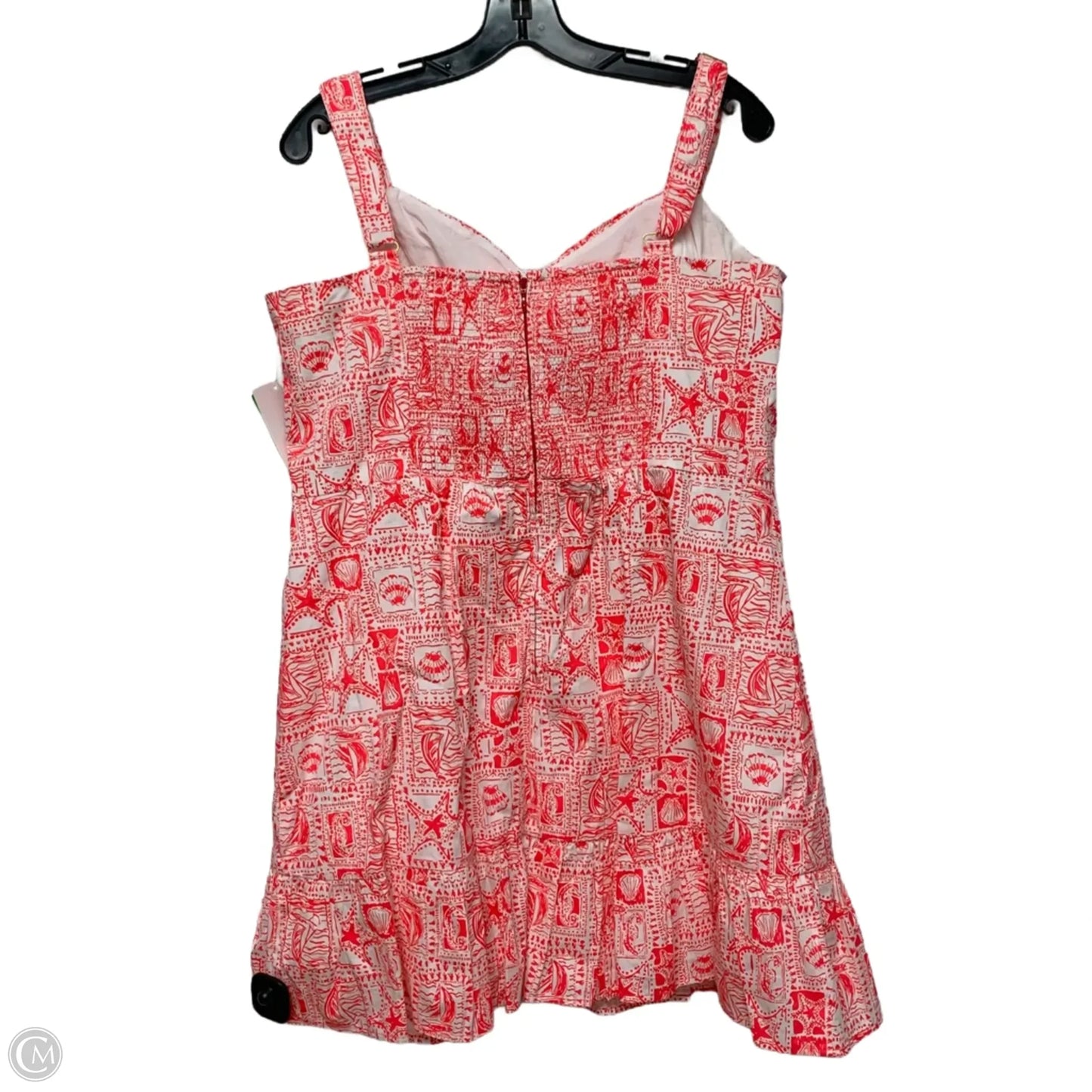 Dress Designer By Lilly Pulitzer In Pink & White, Size: Xl