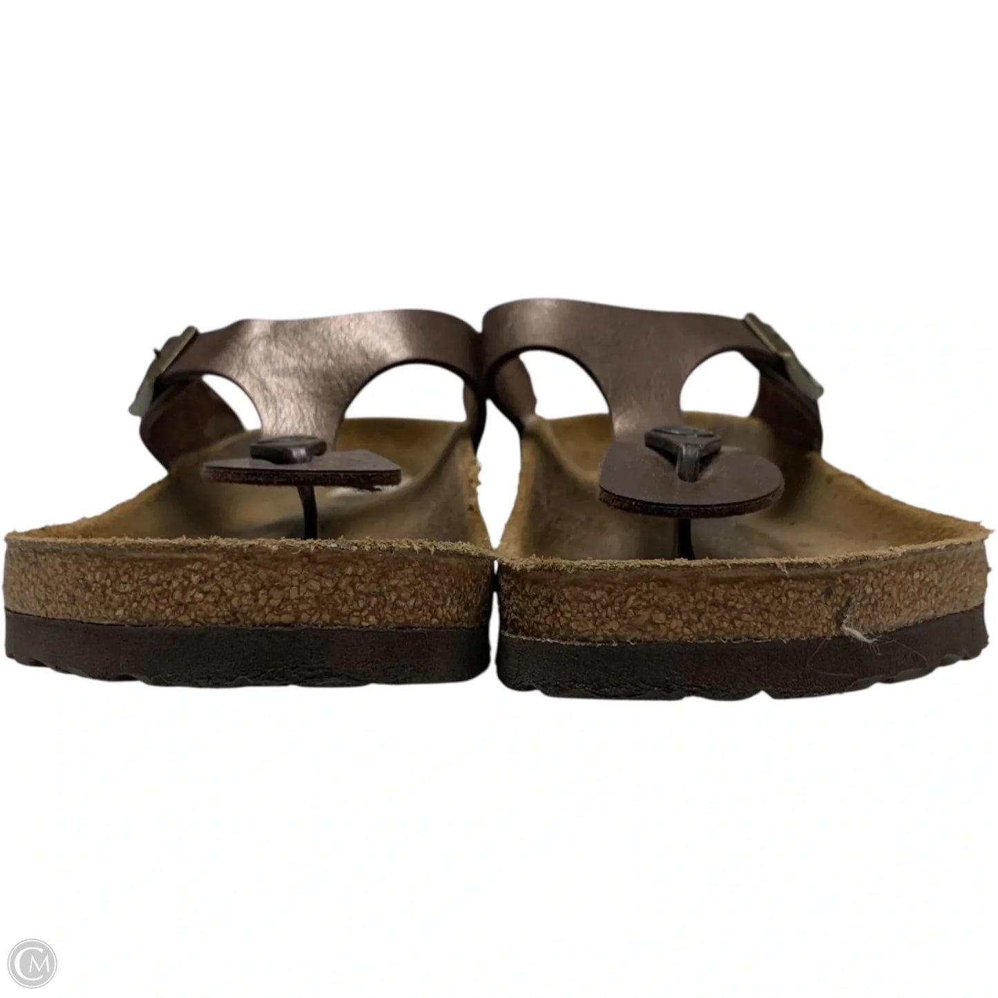 Sandals Flats By Birkenstock In Brown, Size: 8.5
