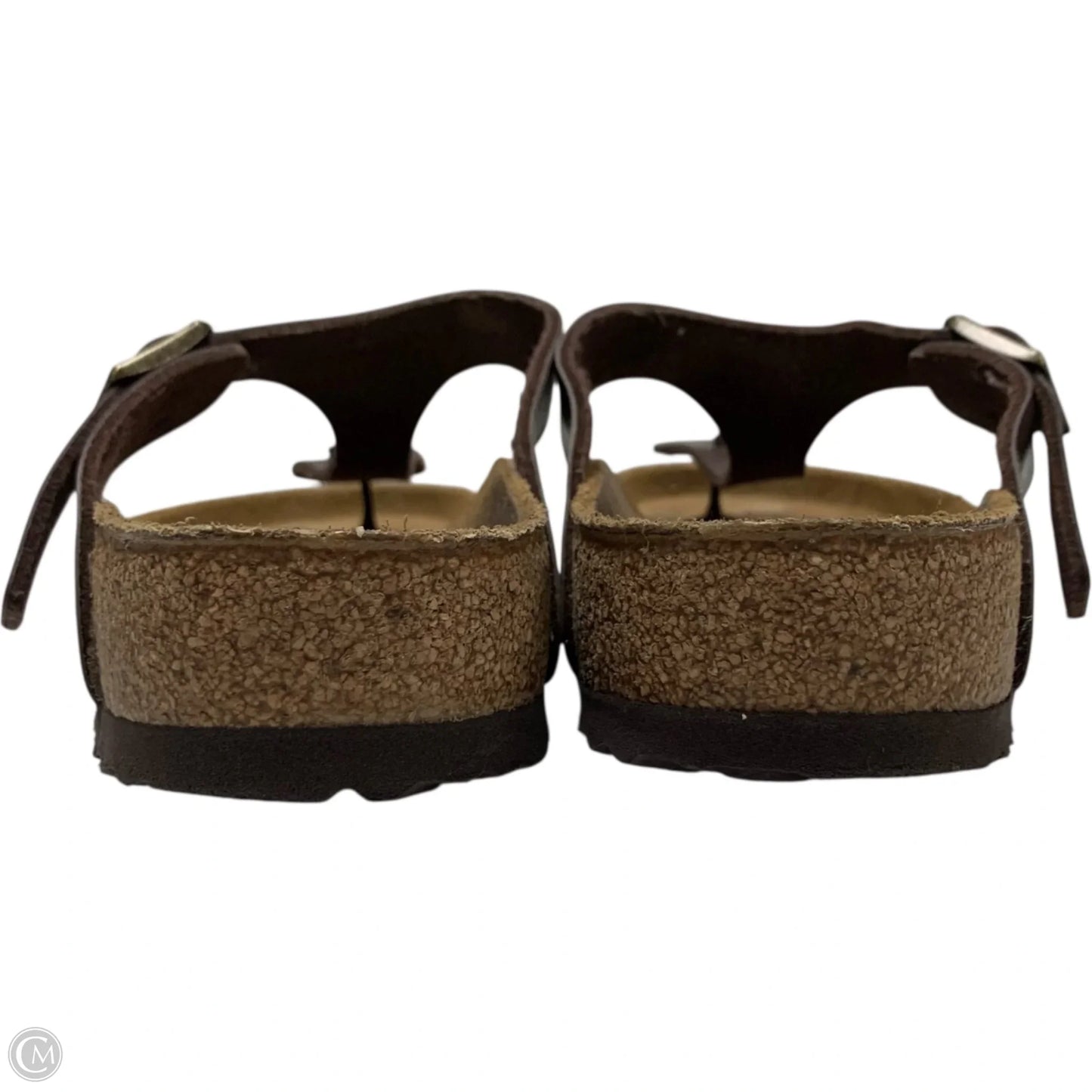 Sandals Flats By Birkenstock In Brown, Size: 8.5