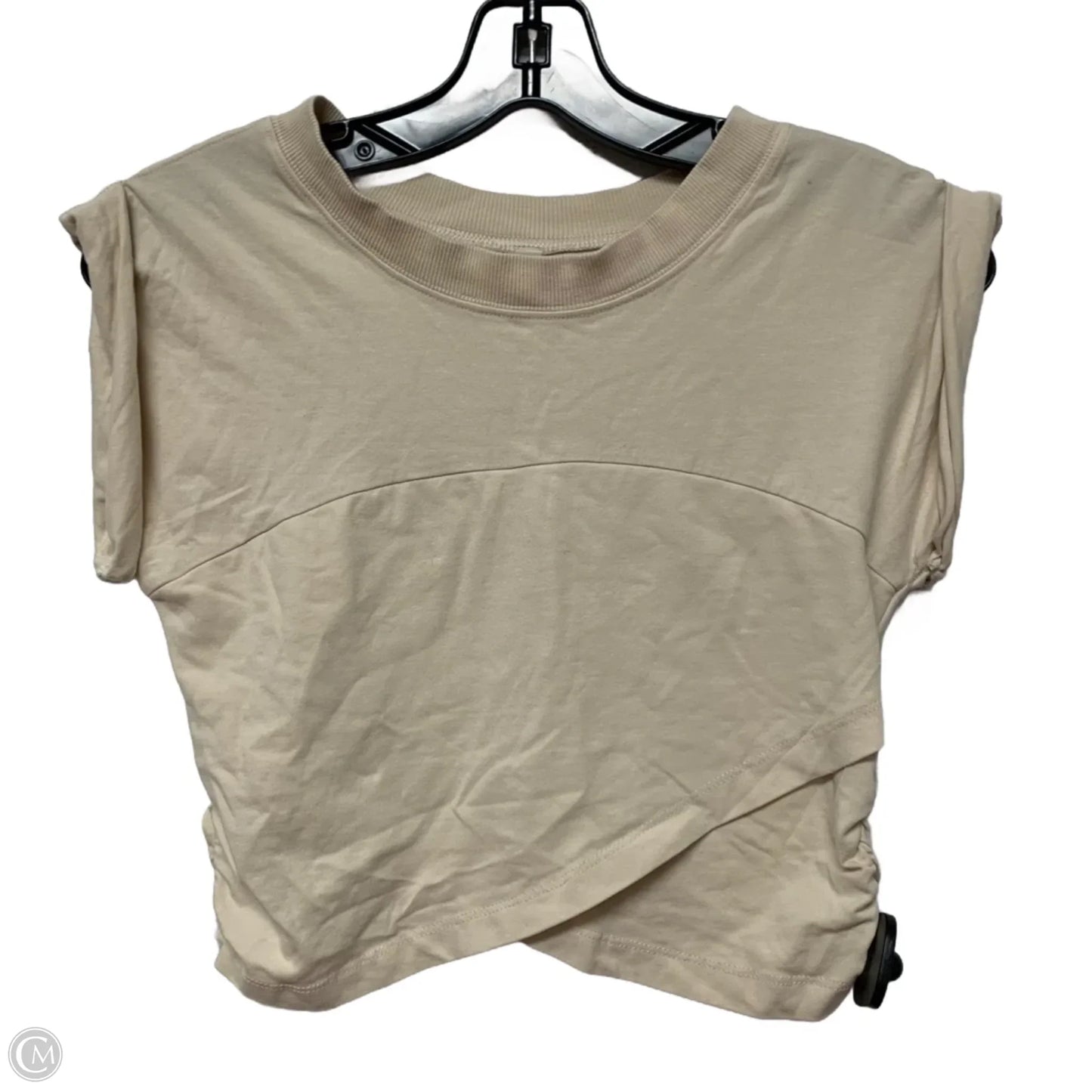 Athletic Top Short Sleeve By Free People In Cream, Size: S