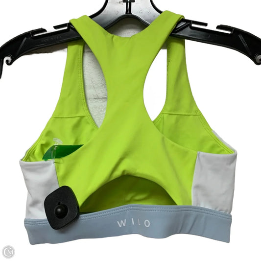 Athletic Bra By Wilo In Blue & Yellow, Size: Xs