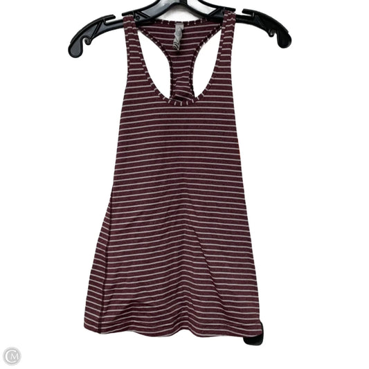 Athletic Tank Top By Lululemon In Red & White, Size: S