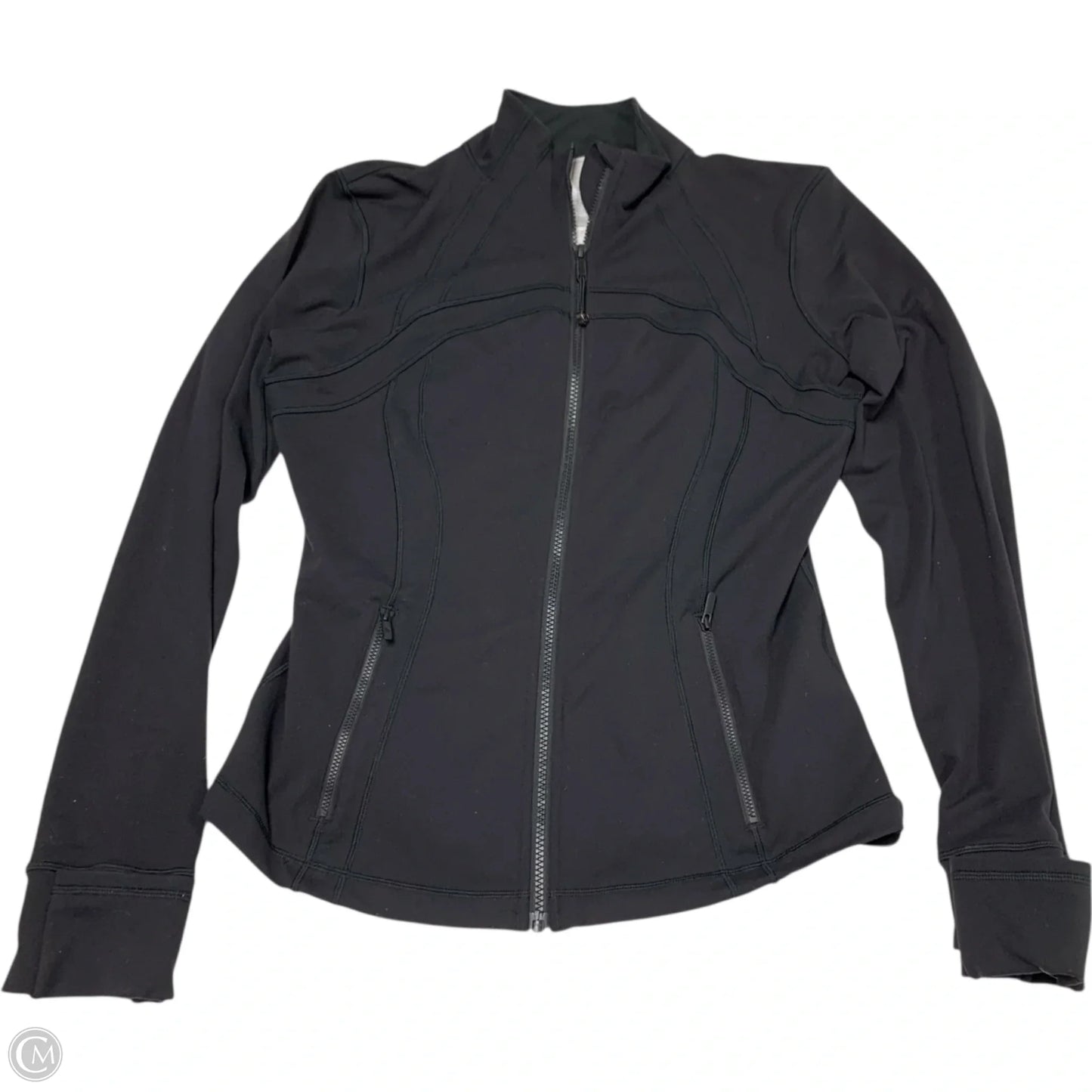 Athletic Jacket By Lululemon In Black, Size: L