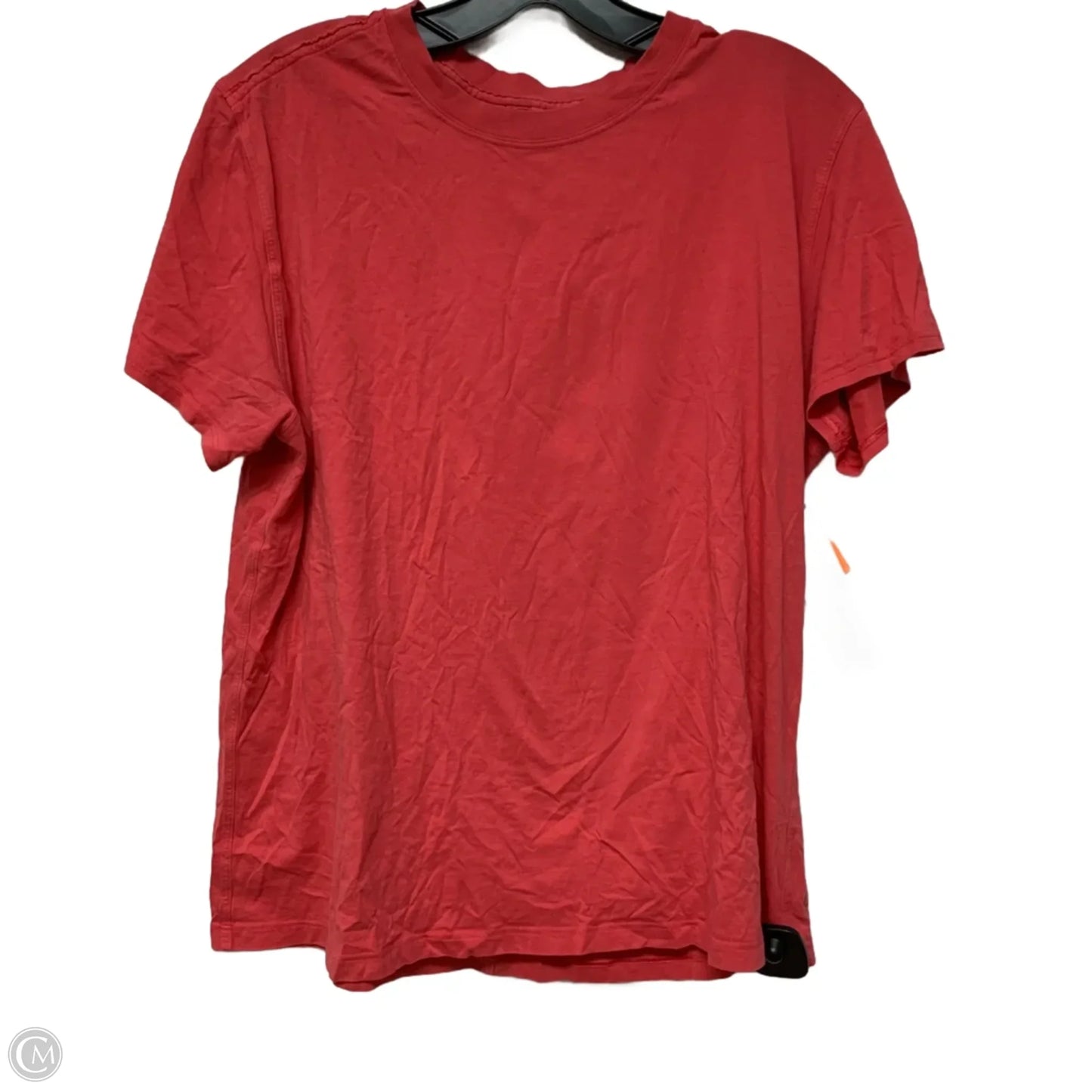 Athletic Top Short Sleeve By Lululemon In Pink, Size: S