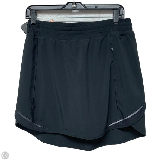 Athletic Skort By Lululemon In Black, Size: M