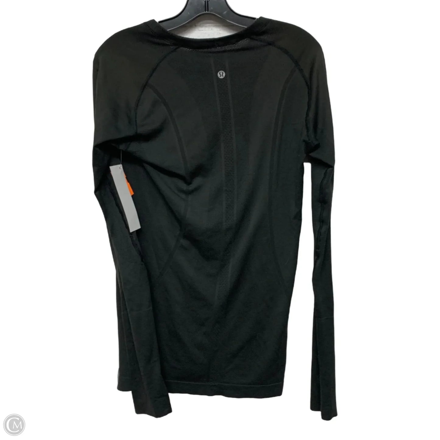 Athletic Top Long Sleeve Crewneck By Lululemon In Black, Size: M